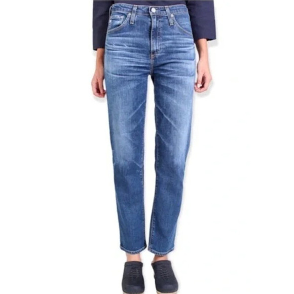 AG Adriano Goldschmied Jeans 31 Phoebe Vintage High Waisted Tapered Leg Anthro - Picture 1 of 10